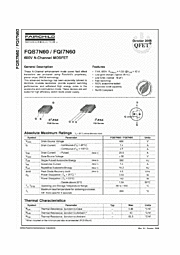 DataSheet FQB7N60 pdf